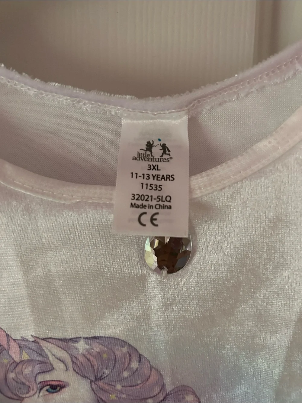 Little adventures unicorn princess dress size 3XL 11-13 years purple rainbow